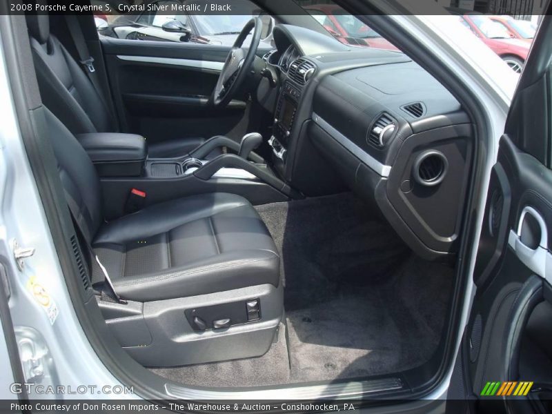 Crystal Silver Metallic / Black 2008 Porsche Cayenne S