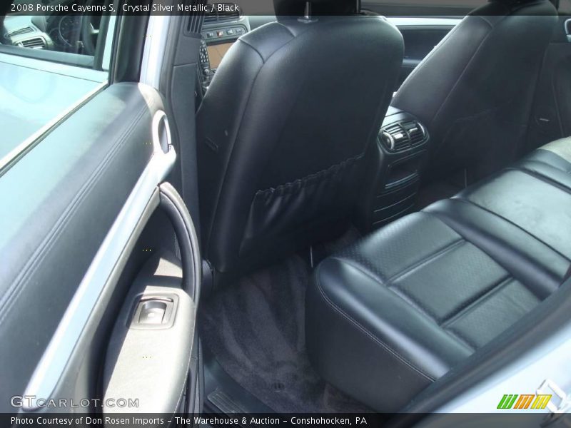 Crystal Silver Metallic / Black 2008 Porsche Cayenne S