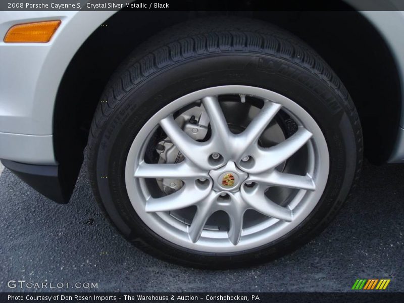 Crystal Silver Metallic / Black 2008 Porsche Cayenne S