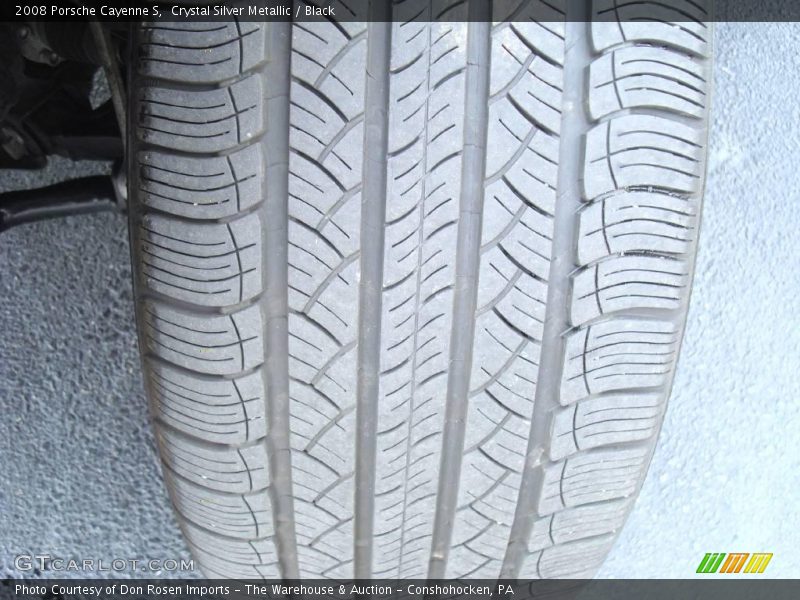Crystal Silver Metallic / Black 2008 Porsche Cayenne S