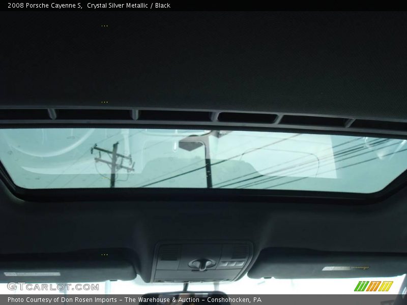 Crystal Silver Metallic / Black 2008 Porsche Cayenne S