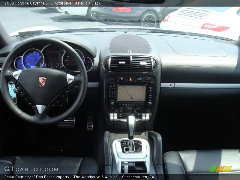 Crystal Silver Metallic / Black 2008 Porsche Cayenne S