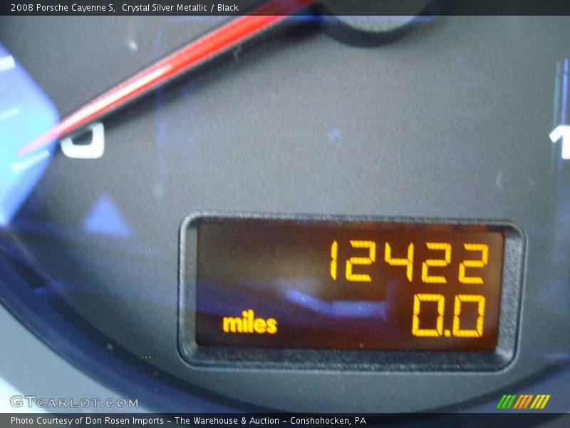 Crystal Silver Metallic / Black 2008 Porsche Cayenne S