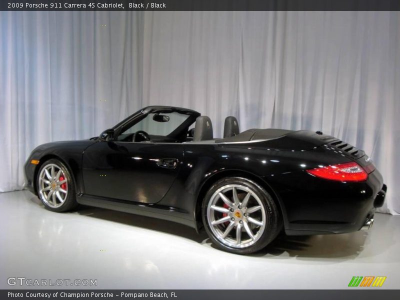 Black / Black 2009 Porsche 911 Carrera 4S Cabriolet