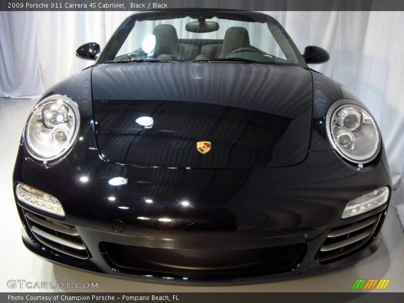 Black / Black 2009 Porsche 911 Carrera 4S Cabriolet