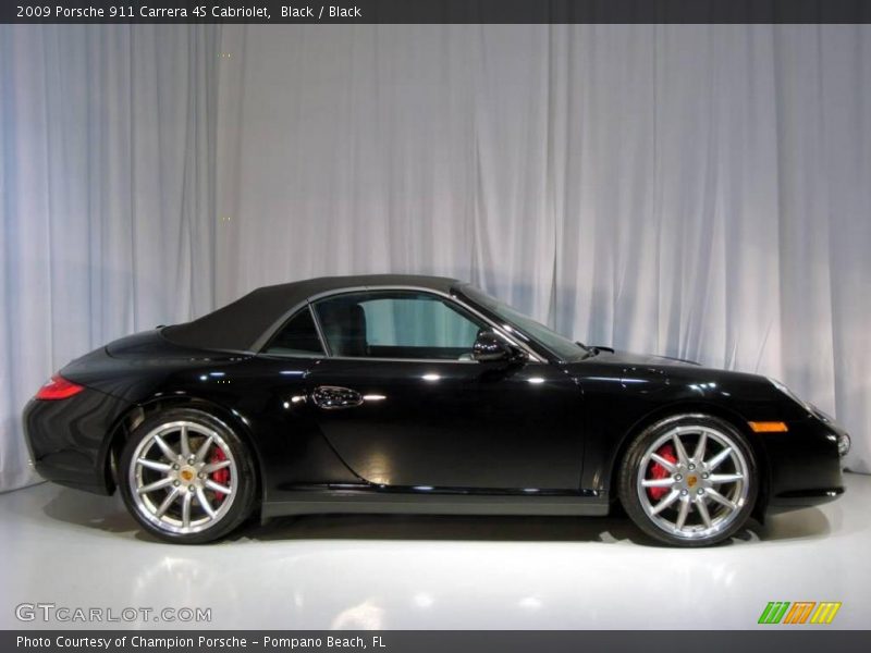 Black / Black 2009 Porsche 911 Carrera 4S Cabriolet