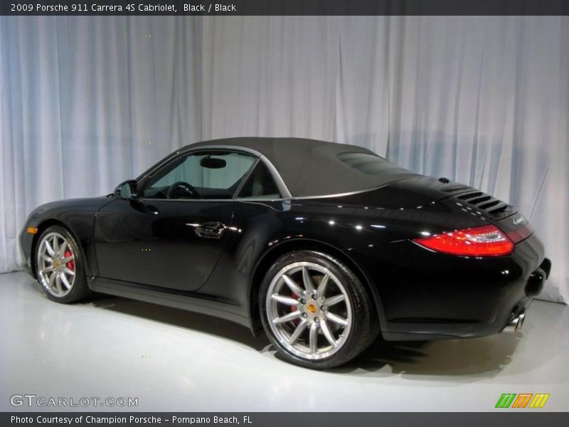 Black / Black 2009 Porsche 911 Carrera 4S Cabriolet