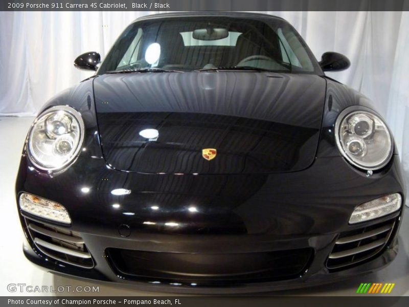 Black / Black 2009 Porsche 911 Carrera 4S Cabriolet