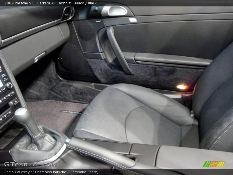 Black / Black 2009 Porsche 911 Carrera 4S Cabriolet