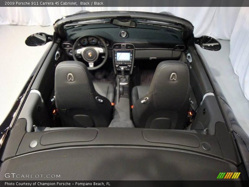 Black / Black 2009 Porsche 911 Carrera 4S Cabriolet