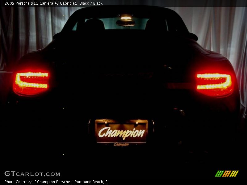 Black / Black 2009 Porsche 911 Carrera 4S Cabriolet
