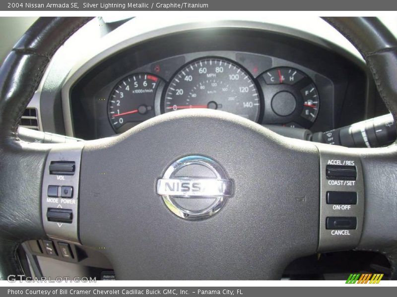 Silver Lightning Metallic / Graphite/Titanium 2004 Nissan Armada SE