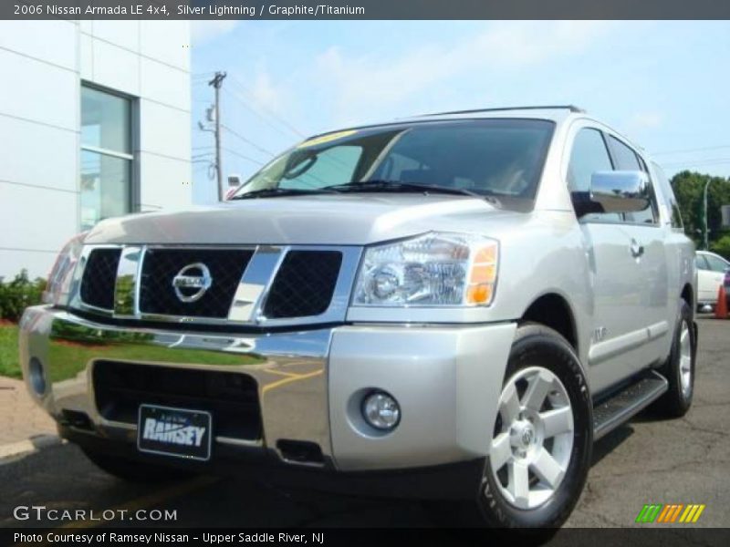 Silver Lightning / Graphite/Titanium 2006 Nissan Armada LE 4x4