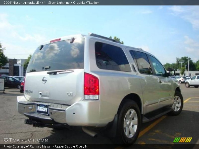 Silver Lightning / Graphite/Titanium 2006 Nissan Armada LE 4x4