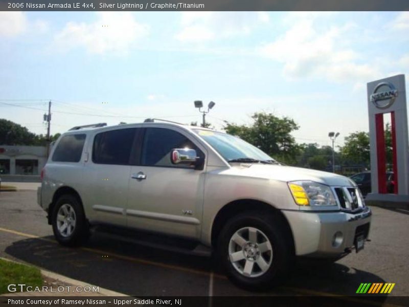 Silver Lightning / Graphite/Titanium 2006 Nissan Armada LE 4x4