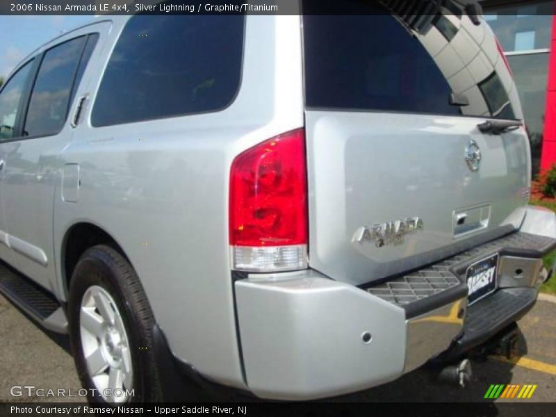 Silver Lightning / Graphite/Titanium 2006 Nissan Armada LE 4x4