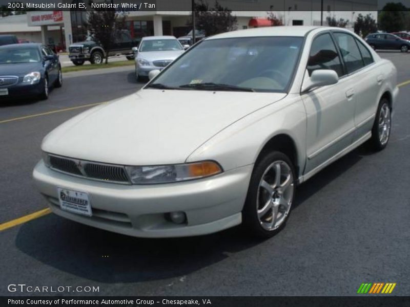 Northstar White / Tan 2001 Mitsubishi Galant ES