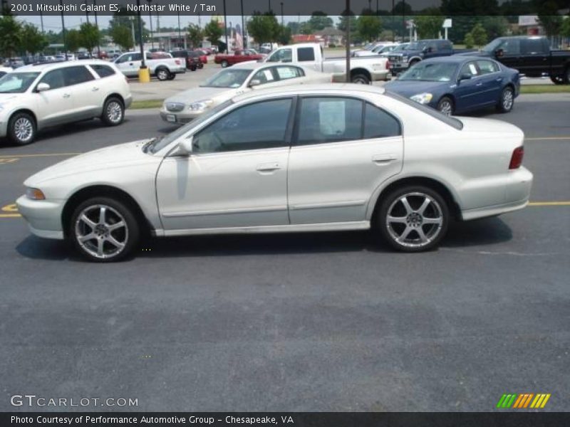 Northstar White / Tan 2001 Mitsubishi Galant ES