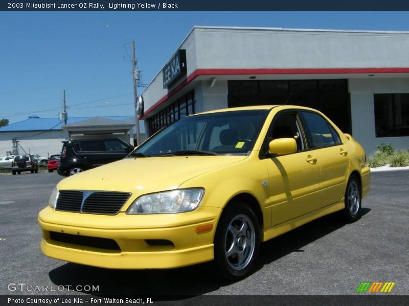 Lightning Yellow / Black 2003 Mitsubishi Lancer OZ Rally