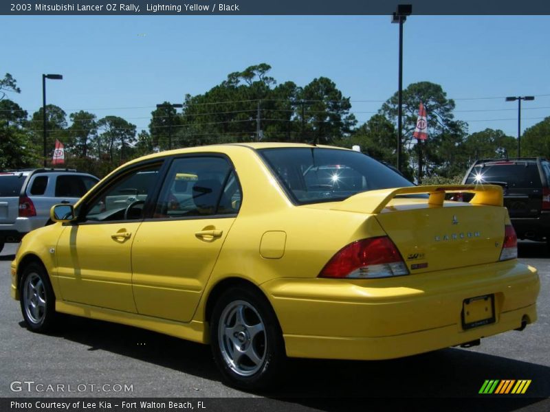 Lightning Yellow / Black 2003 Mitsubishi Lancer OZ Rally