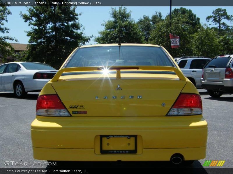 Lightning Yellow / Black 2003 Mitsubishi Lancer OZ Rally