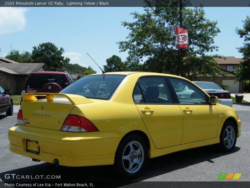 Lightning Yellow / Black 2003 Mitsubishi Lancer OZ Rally