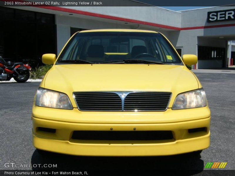 Lightning Yellow / Black 2003 Mitsubishi Lancer OZ Rally