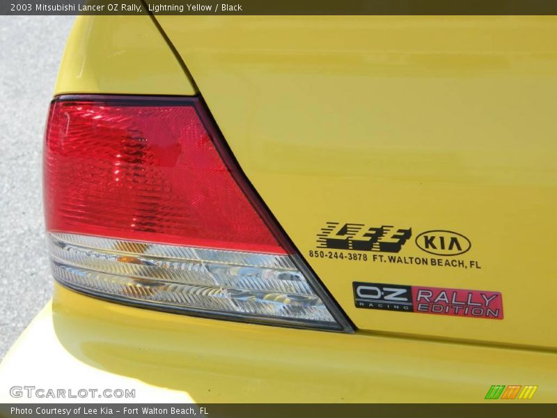 Lightning Yellow / Black 2003 Mitsubishi Lancer OZ Rally