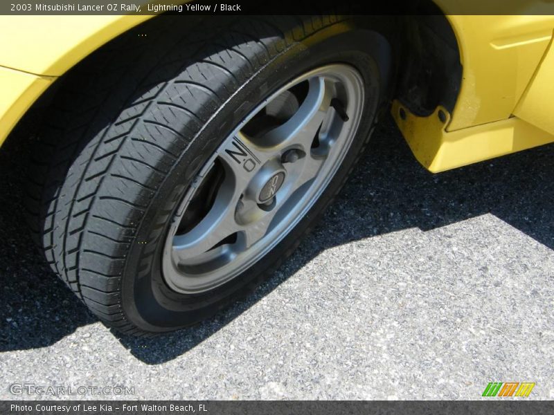 Lightning Yellow / Black 2003 Mitsubishi Lancer OZ Rally