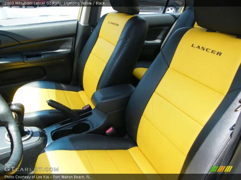 Lightning Yellow / Black 2003 Mitsubishi Lancer OZ Rally
