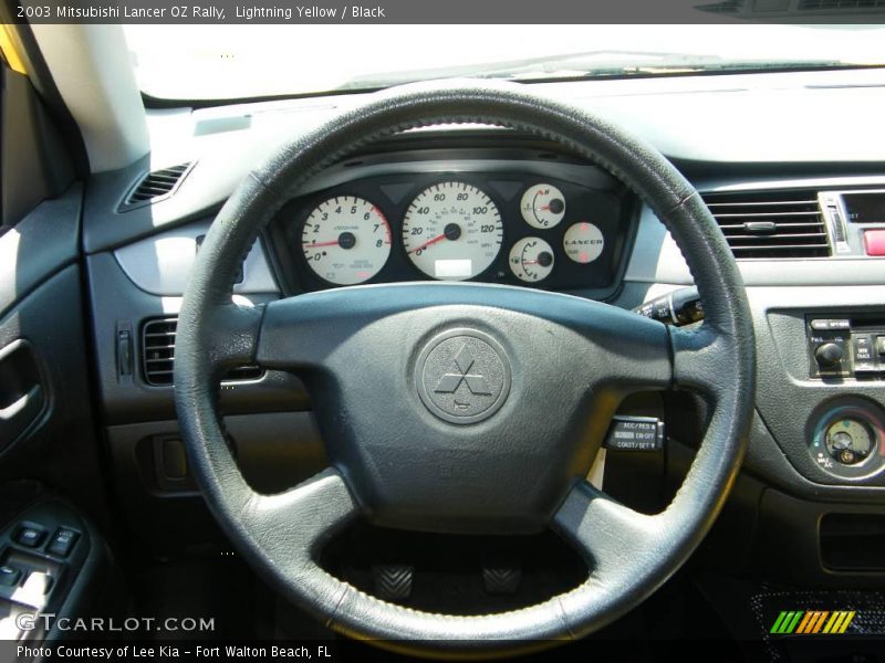 Lightning Yellow / Black 2003 Mitsubishi Lancer OZ Rally