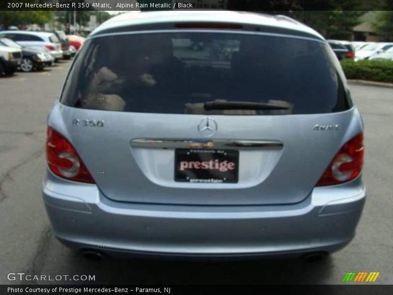 Alpine Rain Metallic / Black 2007 Mercedes-Benz R 350 4Matic