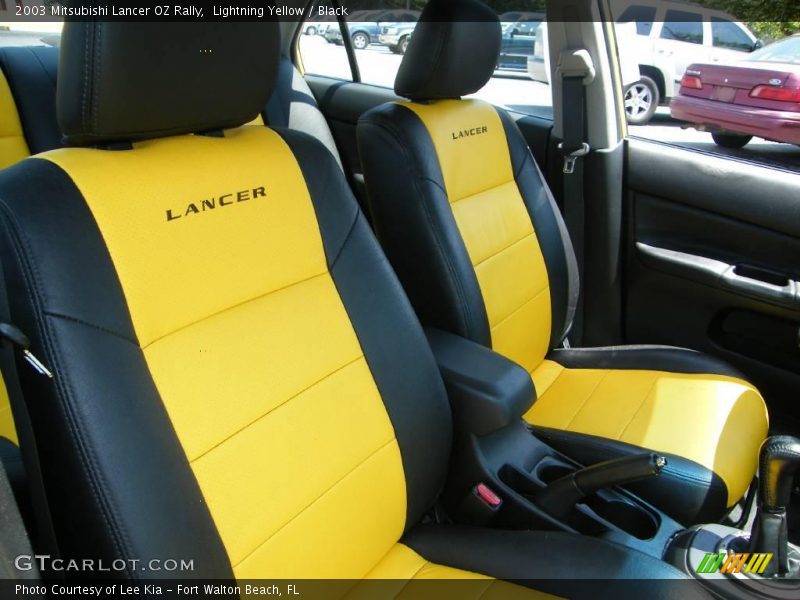 Lightning Yellow / Black 2003 Mitsubishi Lancer OZ Rally