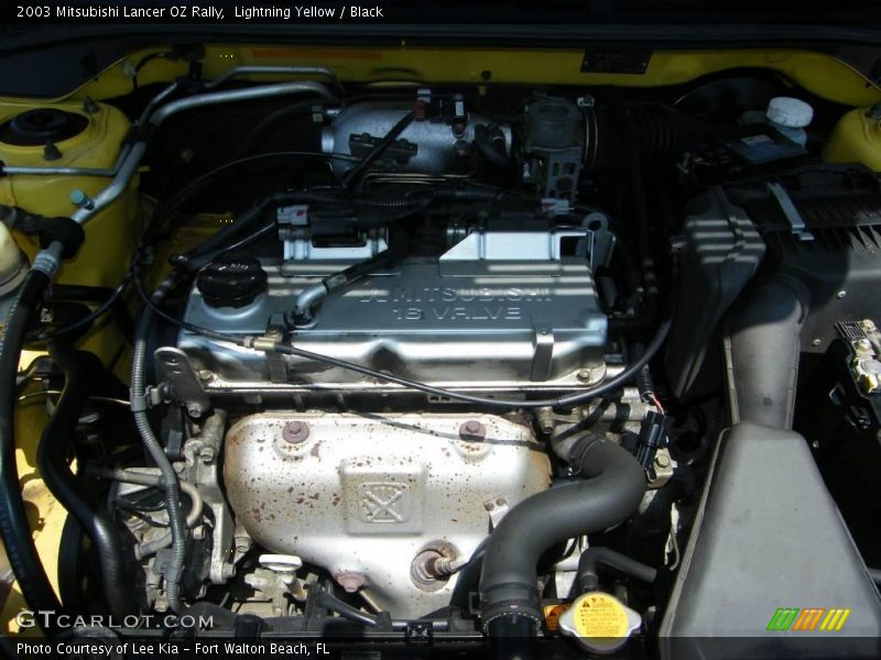 Lightning Yellow / Black 2003 Mitsubishi Lancer OZ Rally