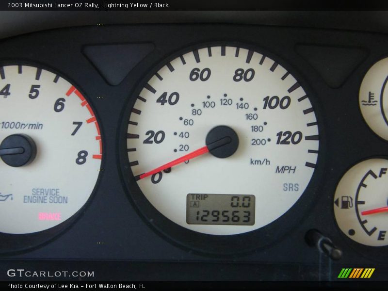 Lightning Yellow / Black 2003 Mitsubishi Lancer OZ Rally