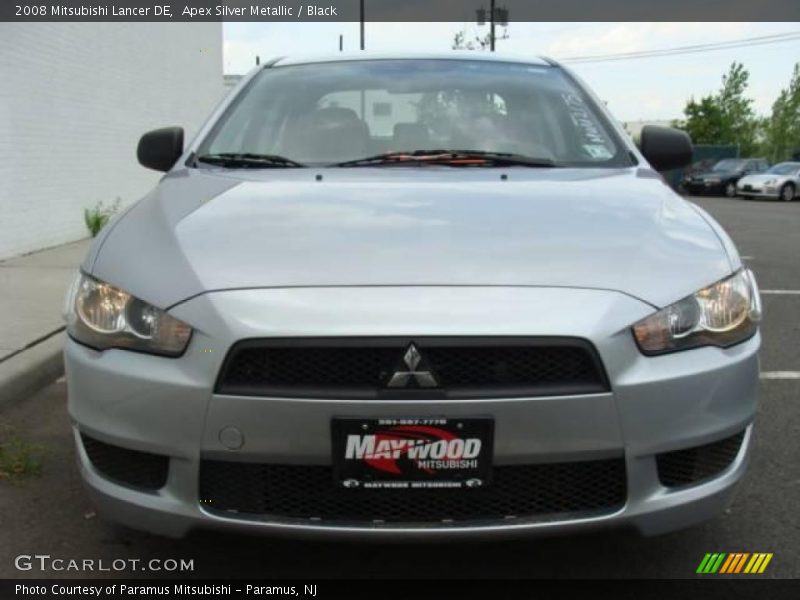 Apex Silver Metallic / Black 2008 Mitsubishi Lancer DE