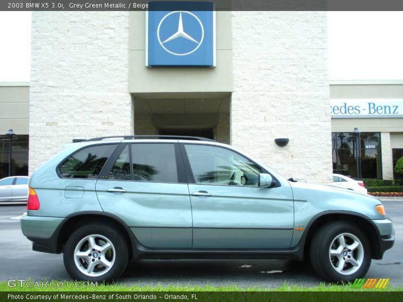 Grey Green Metallic / Beige 2003 BMW X5 3.0i