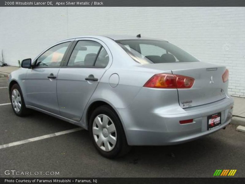Apex Silver Metallic / Black 2008 Mitsubishi Lancer DE