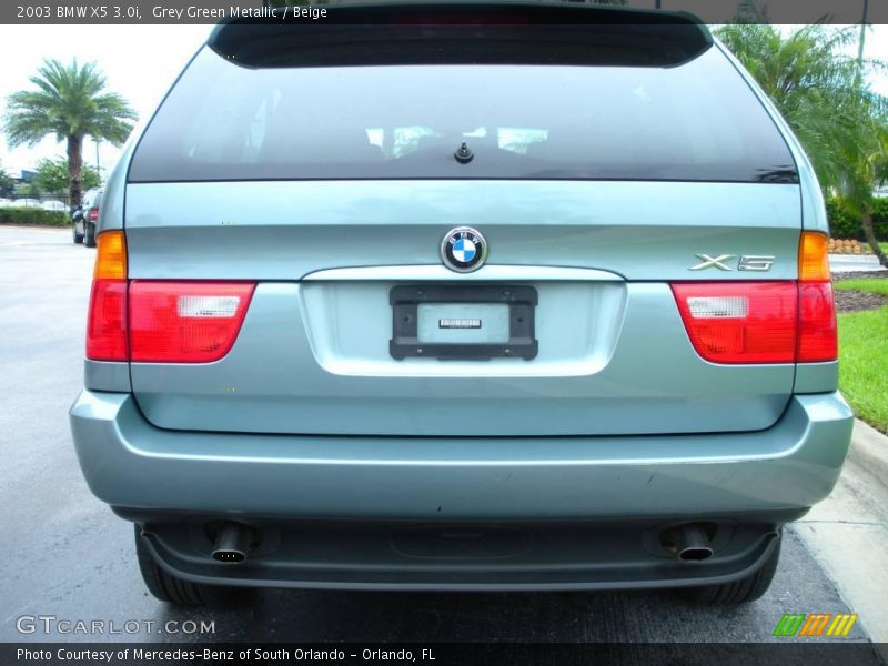 Grey Green Metallic / Beige 2003 BMW X5 3.0i