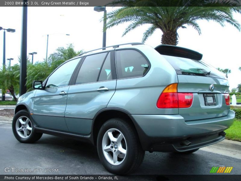 Grey Green Metallic / Beige 2003 BMW X5 3.0i