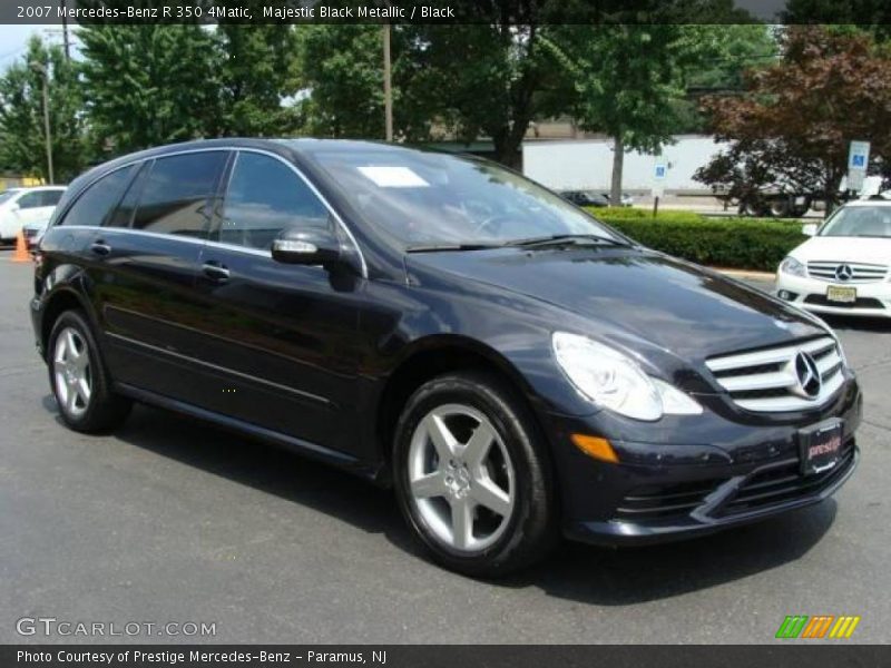 Majestic Black Metallic / Black 2007 Mercedes-Benz R 350 4Matic
