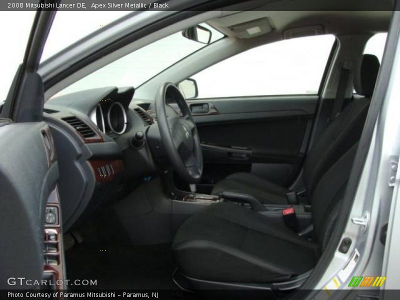 Apex Silver Metallic / Black 2008 Mitsubishi Lancer DE