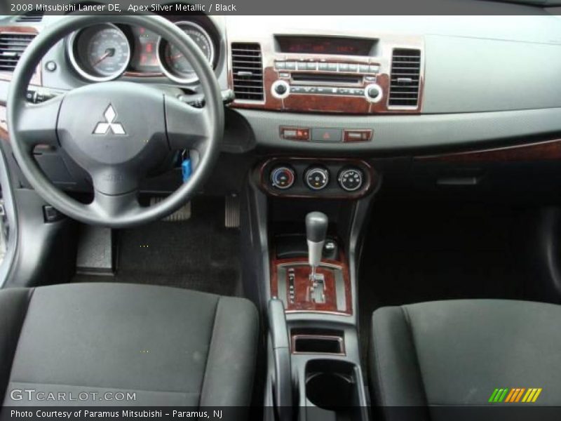 Apex Silver Metallic / Black 2008 Mitsubishi Lancer DE