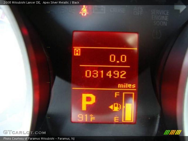 Apex Silver Metallic / Black 2008 Mitsubishi Lancer DE