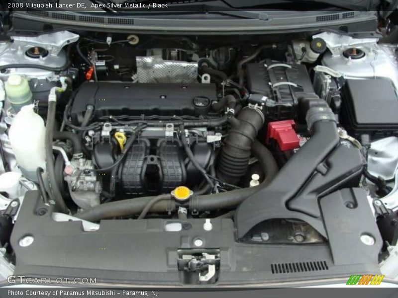 Apex Silver Metallic / Black 2008 Mitsubishi Lancer DE