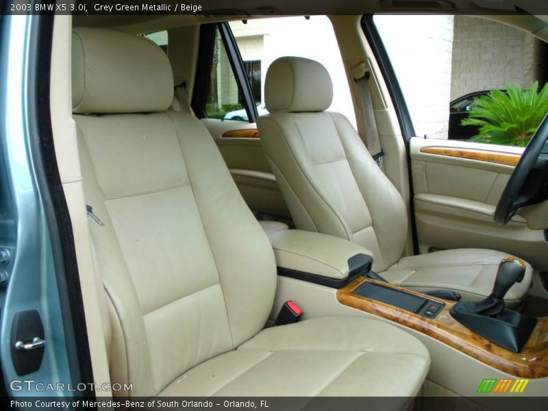Grey Green Metallic / Beige 2003 BMW X5 3.0i