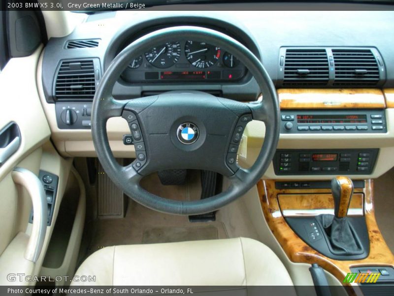 Grey Green Metallic / Beige 2003 BMW X5 3.0i