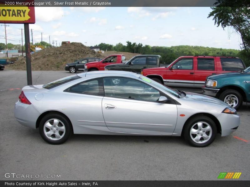 Silver Frost Metallic / Graystone 2000 Mercury Cougar V6