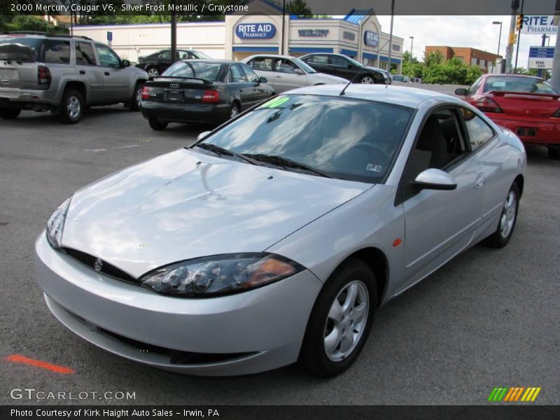 Silver Frost Metallic / Graystone 2000 Mercury Cougar V6