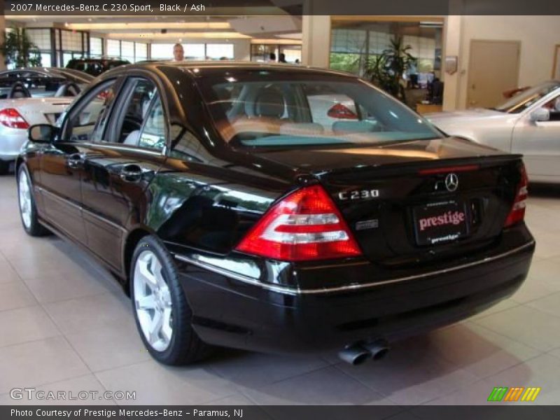 Black / Ash 2007 Mercedes-Benz C 230 Sport